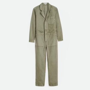 Alex Mill Standard Zip Jumpsuit in Herringbone Vintage Olive Green NWT